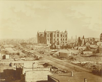 Chicago nach dem Brand von 1871 von American Photographer